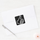 Omhoog Vierkante Sticker (Envelop)