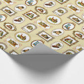  omhulde katten cadeaupapier (Hoek)