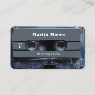 omhulling van cassettes voor Retro-audio Visitekaartje