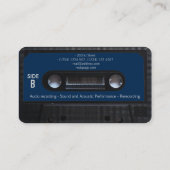  omhulling van cassettes voor Retro-audio Visitekaartje (Achterkant)
