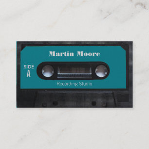 omhulling van cassettes voor Retro-audio Visitekaartje