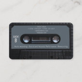  omhulling van cassettes voor Retro-audio Visitekaartje (Achterkant)