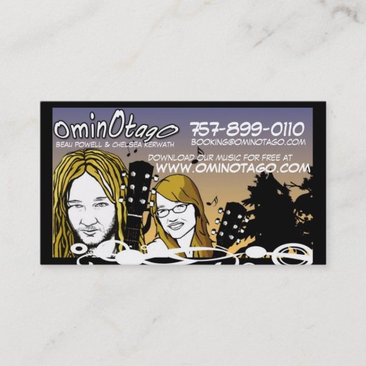 OminOtagO Contact (nieuw!) Visitekaartje (Voorkant)