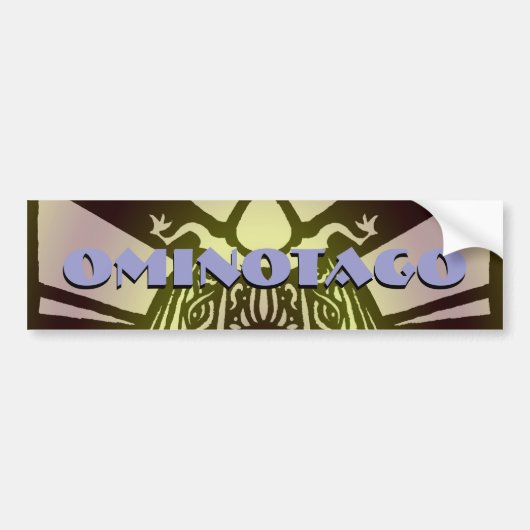 OminOtagO Tribal Bumpersticker (Voorkant)