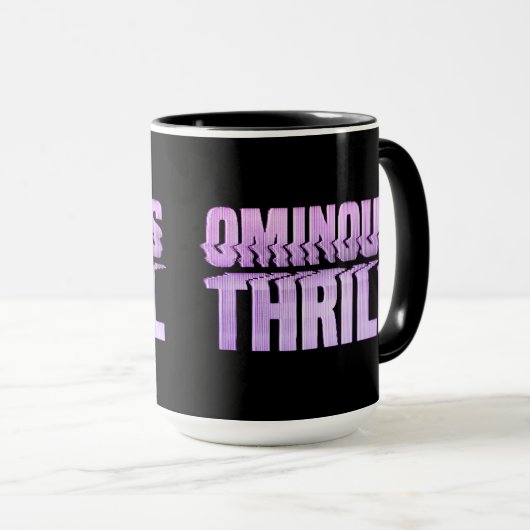 Ominous Thrill PAARSE LOGO Mok (Voorkant rechts)