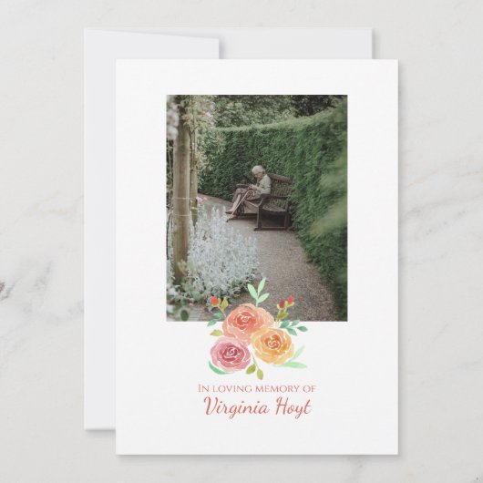 Omkadering Gedicht Sympathie Rozen (Achterkant)