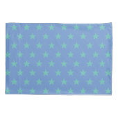  omkeerbare blauwe en groene ster kussensloop (Achterkant)
