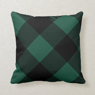 Omkeerbare bomen en Buffels Check Plaid Pattern Kussen