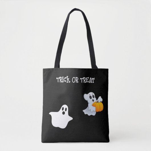 Omkeerbare Halloween snoep canvas tas (Voorkant)