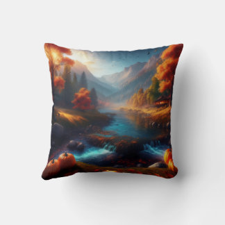 Omkeerbare Herfst Kunst / Gelukkige Pompoen Heks K Kussen