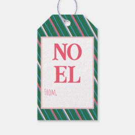 Omkeerbare, kleurrijke Christelijke kerst Cadeaulabel