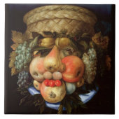 Omkeerbare kop met korf fruit tegeltje (Voorkant)