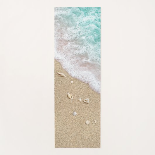 Omkeerbare Turquoise Beach Waves Yoga Mat (Voorkant)