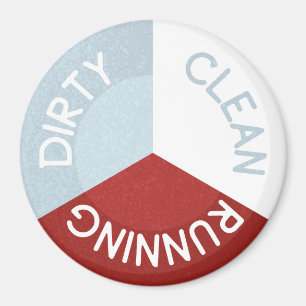 Omkeerbare vaatwasser magneet schoon vuile lopen