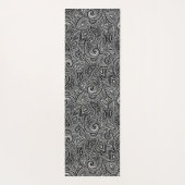 Omkeerbare zwarte en witte boho, Gypsy Design Yoga Yogamat (Achterkant)
