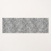 Omkeerbare zwarte en witte boho, Gypsy Design Yoga Yogamat (Voorkant (horizontaal))