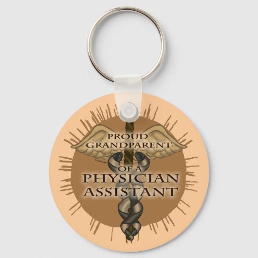 Omkopende arts assistent sleutelhanger (Voorkant)