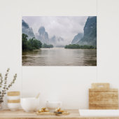Omlaag bij de Yangshuo rivier Poster (Keuken)