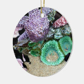 Omlaag door de kerstversiering van het Zee Keramisch Ornament (Links)