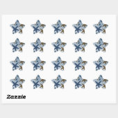 Omlaag door de Zee Starfish Ster Sticker (Vel)