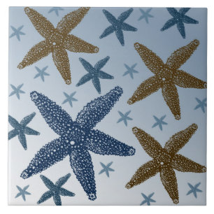 Omlaag door de Zee Starfish Tegeltje