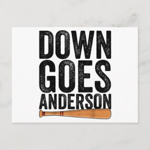 OMLAAG GAAT ANDERSON GRAPPIGE HONKBAL cadeau ANDER Briefkaart