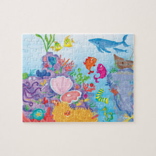 Omlaag in de oceaan legpuzzel