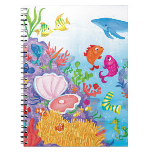 Omlaag in de oceaan notitieboek