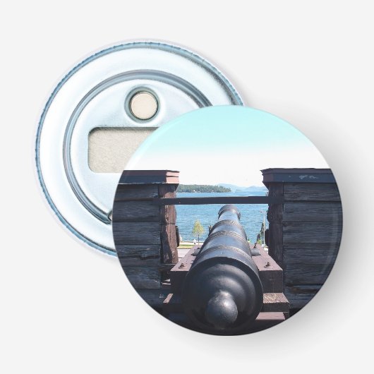 Omlaag kijkend button flesopener (Voorkant)