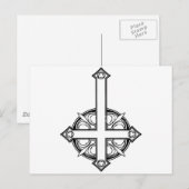 Omlaag Kruispatroon Briefkaart (Voorkant / Achterkant)