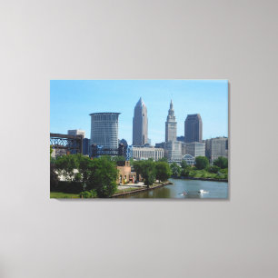 Omlaag met de OH Colour Canvas Print River Clevela