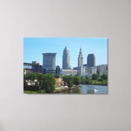 Omlaag met de OH Colour Canvas Print River Clevela (Voorkant)