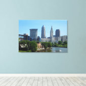 Omlaag met de OH Colour Canvas Print River Clevela (Insitu (Houten vloer))