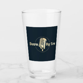 Omlaag met tien puntenglazen glas