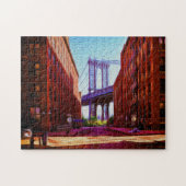Omlaag onder Manhattan Bridge-overloop Legpuzzel (Horizontaal)