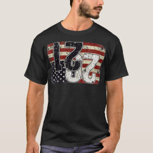 Omlaag Vlag 2021 Amerika in nood T-shirt