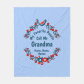 Omloopnaam wijzigen Voeg Kinderen toe - Favoriete  Fleece Deken (Voorkant)