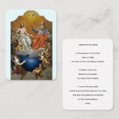 Omnipotentia Patris Heilige Drievuldigheid Gebed K Visitekaartje (Voorkant / Achterkant)