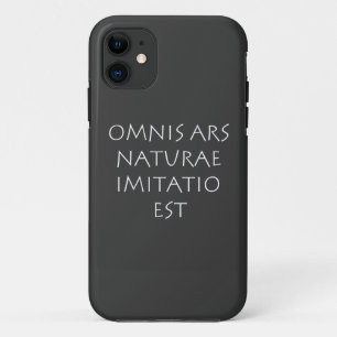 Omnis ars naturae imitatio est iPhone 11 hoesje