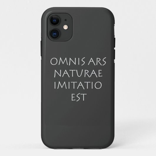 Omnis ars naturae imitatio est Case-Mate iPhone case (Achterkant)
