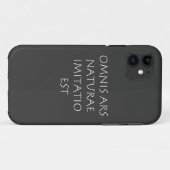 Omnis ars naturae imitatio est Case-Mate iPhone case (Achterkant (horizontaal))