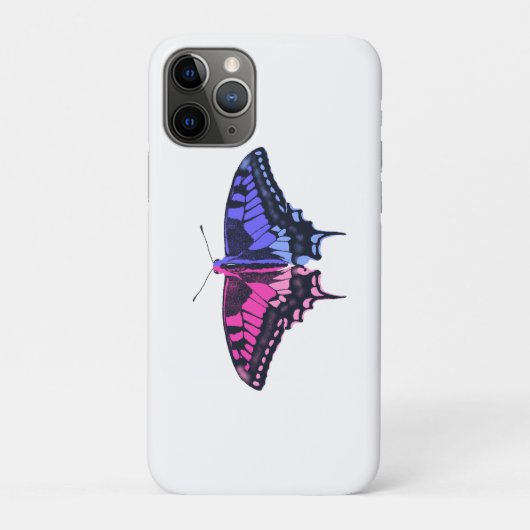 Omnisexual Pride Flag Swallowtail Butterfly Case-Mate iPhone Case (Achterkant)