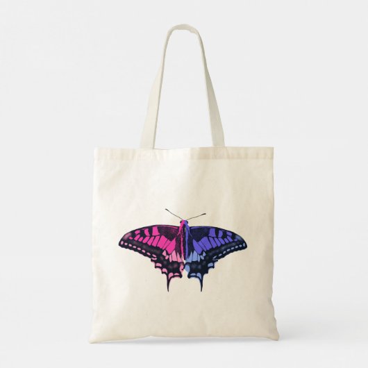 Omnisexual Pride Flag Swallowtail Butterfly Tote Bag (Achterkant)