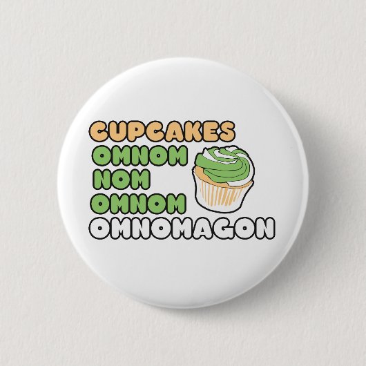 OMNOM Cupcakes Ronde Button 5,7 Cm (Voorkant)