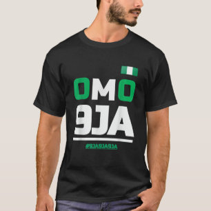Omo 9JA met Nigeriaanse vlag in het hart van Niger T-shirt