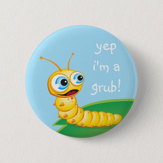 Omp de Grub: Ronde Button 5,7 Cm (Voorkant)