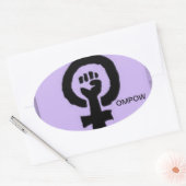 OMPOW-sticker Ovale Sticker (Envelop)