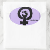 OMPOW-sticker Ovale Sticker (Tas)
