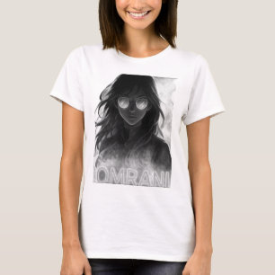 Omrani Dark Neon Anime Girl – Futuristische Glow A T-shirt