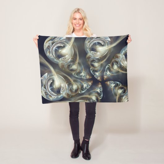 Omring abstract fleece deken (In situ)